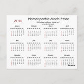 Indische pijplijnkalender ~ briefkaart (Achterkant)