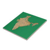 Indische plattegrond tegeltje (Zijkant)