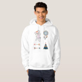Indische Polaire Beer Sticker Beer Dreamweaver Set Hoodie (Voorkant volledig)