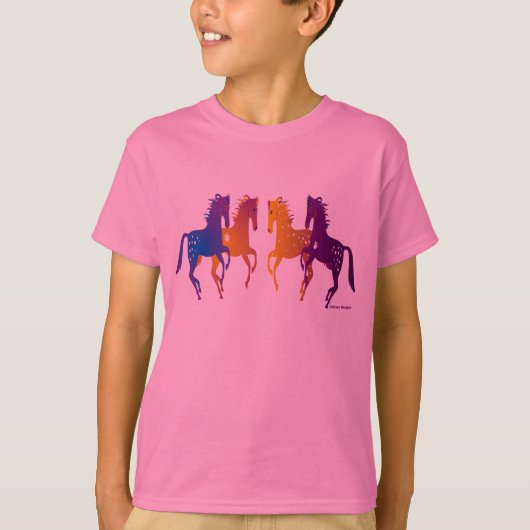 Indische Ponies Kinder T-Shirt (Voorkant)