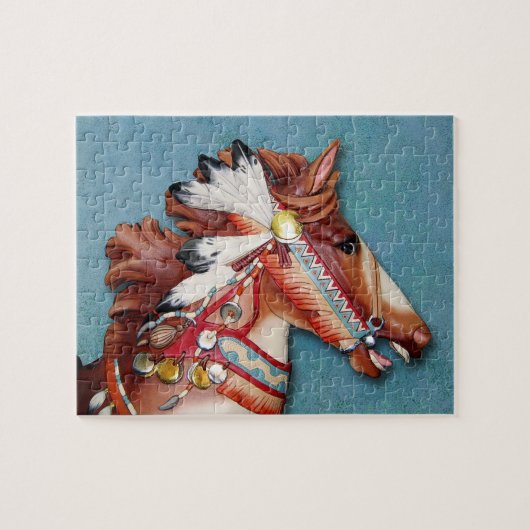 Indische Pony-hoofdpuzzel Legpuzzel (Horizontaal)