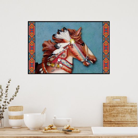 Indische Pony Poster (Keuken)