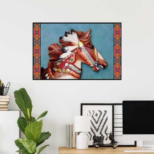 Indische Pony Poster (Thuiskantoor)