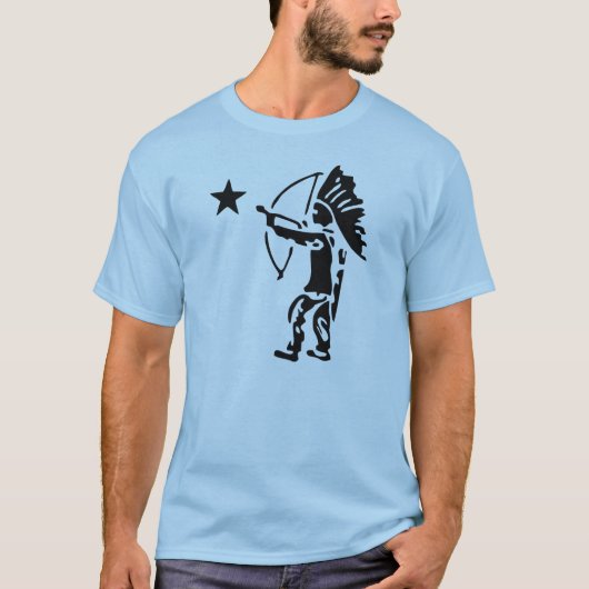 Indische Pop Noord-Star Bow en Arrow Art T-shirt (Voorkant)