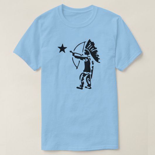 Indische Pop Noord-Star Bow en Arrow Art T-shirt (Design voorkant)