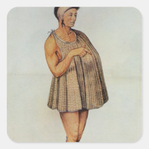 Indische priester vierkante sticker