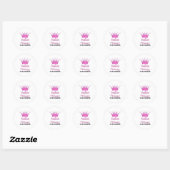 Indische prinses ronde sticker (Vel)