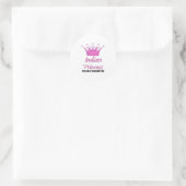 Indische prinses ronde sticker (Tas)