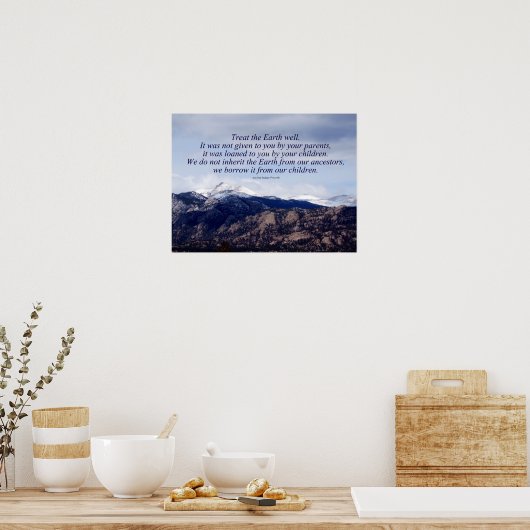 Indische Proverb Poster (Keuken)