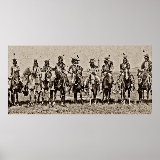 Indische receptie van President Arthur Antiqued Poster (Voorkant)