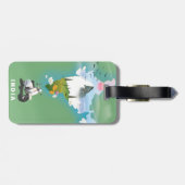 Indische reisposter bagagelabel (Achterkant horizontaal)