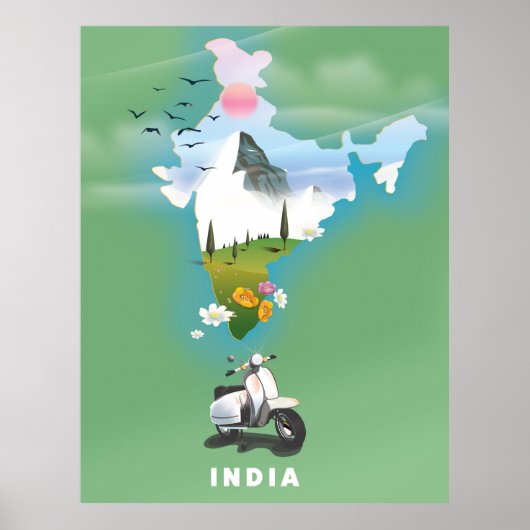 Indische reisposter poster (Voorkant)
