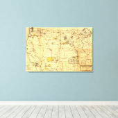 Indische reserves ten westen van de Mississippi Canvas Afdruk (Insitu (Houten vloer))