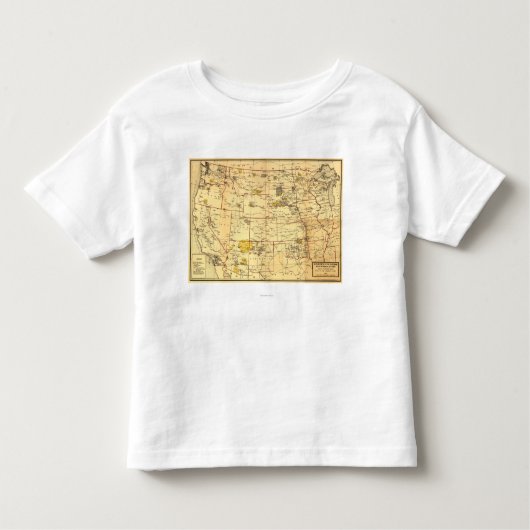 Indische reserves ten westen van de Mississippi Kinder Shirts (Voorkant)