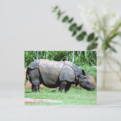 Indische Rhino4x6 Briefkaart (Staand voorkant)