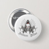 Indische Rider Ronde Button 5,7 Cm (Voorkant /achterkant)