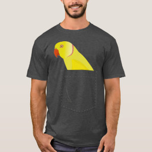Indische ringnek Paraket Yellow Parrot Fake T-shirt