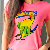 Indische ringnek Parrot Funky Bird Cool Pet T-shirt