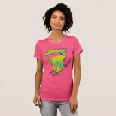 Indische ringnek Parrot Funky Bird Cool Pet T-shirt (Voorkant volledig)