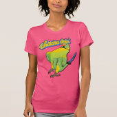 Indische ringnek Parrot Funky Bird Cool Pet T-shirt (Voorkant)