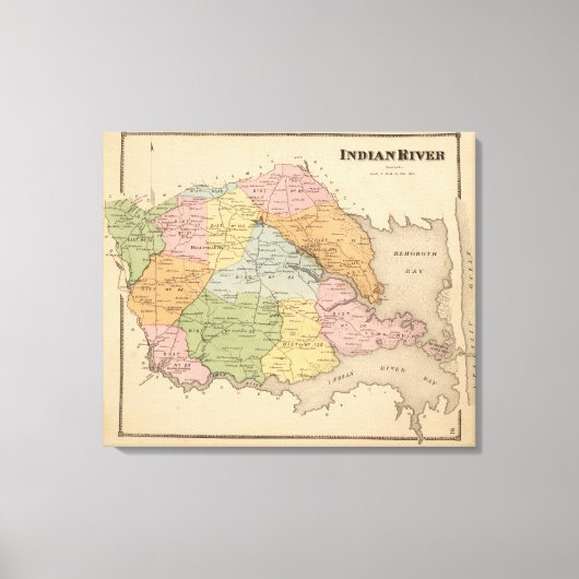 Indische rivier canvas afdruk (Voorkant)