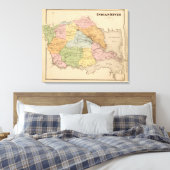 Indische rivier canvas afdruk (Insitu (Slaapkamer))