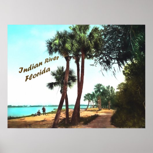 Indische rivier, Florida Poster (Voorkant)