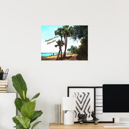 Indische rivier, Florida Poster (Thuiskantoor)
