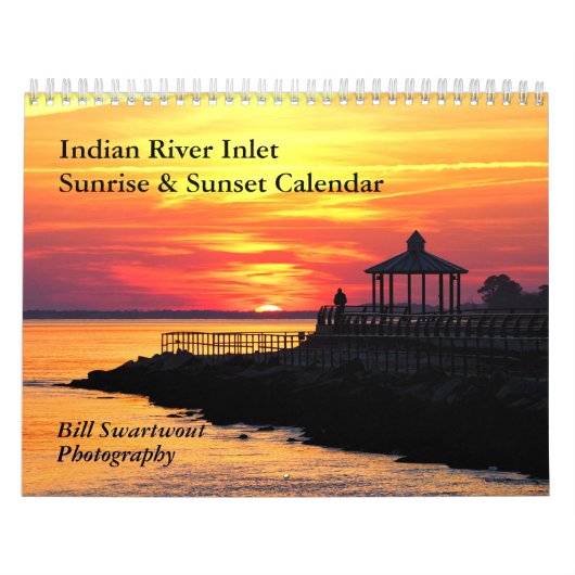 Indische rivier Inlet Sunrise & Sunset Calendar 20 Kalender (Hoes)