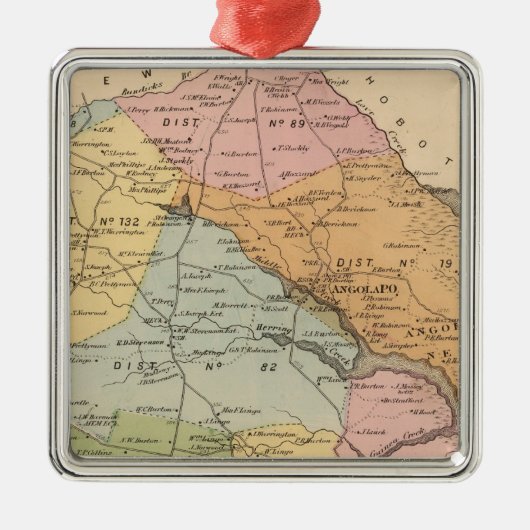 Indische rivier metalen ornament (Voorkant)