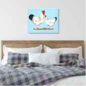 Indische rivierkippen canvas afdruk (Insitu (Slaapkamer))