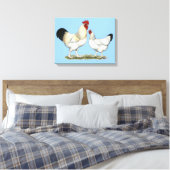 Indische rivierkippen canvas afdruk (Insitu (Slaapkamer))