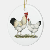 Indische rivierkippen keramisch ornament (Links)