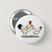 Indische rivierkippen ronde button 5,7 cm (Voorkant /achterkant)