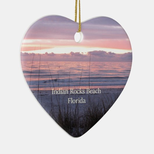 Indische Rocks Beach, Florida Sunset Keramisch Ornament (Rechts)