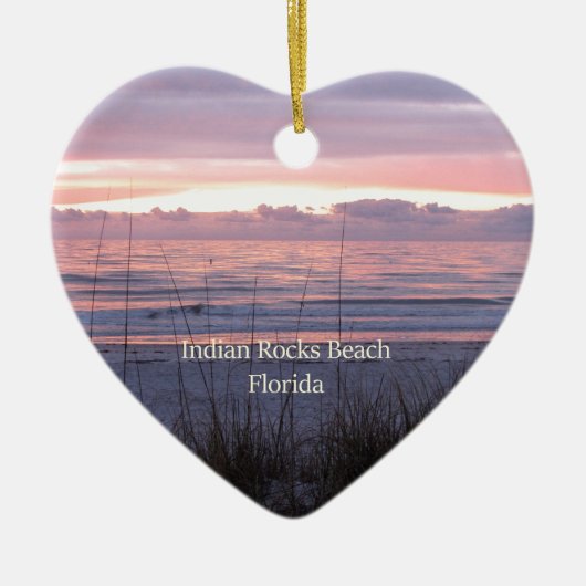 Indische Rocks Beach, Florida Sunset Keramisch Ornament (Voorkant)