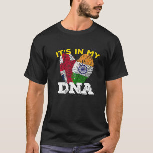 Indische rode vlaggendag hindi DNA Ashoka Chakra U T-shirt