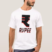 ₹ Indische roepies wit T-shirt (Voorkant)