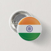 Indische ronde pictogramvlag button 3,2 cm (Voorkant /achterkant)