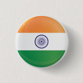 Indische ronde pictogramvlag ronde button 3,2 cm (Voorkant)