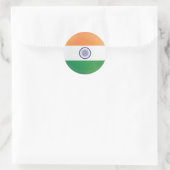 Indische ronde pictogramvlag sticker (Tas)