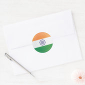 Indische ronde pictogramvlag sticker (Envelop)