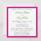 Indische roze Disks Weddenschap Kaart (Achterkant)