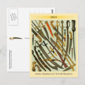 Indische, Russische en Turkse wapens Briefkaart (Voorkant / Achterkant)