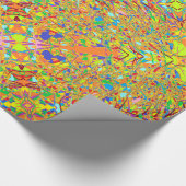 Indische sari of abstracte kunstgoud met vele kleu cadeaupapier (Hoek)