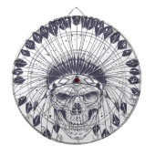 Indische schedel dartbord (Voorkant)