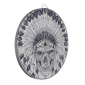 Indische schedel dartbord (Voorkant Links)