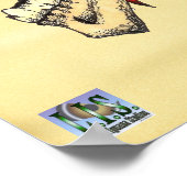 Indische schedel poster (Hoek)