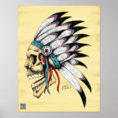 Indische schedel poster (Voorkant)