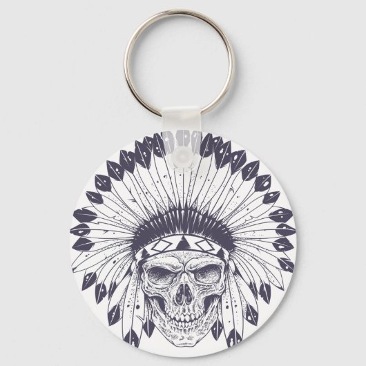 Indische schedel sleutelhanger (Voorkant)